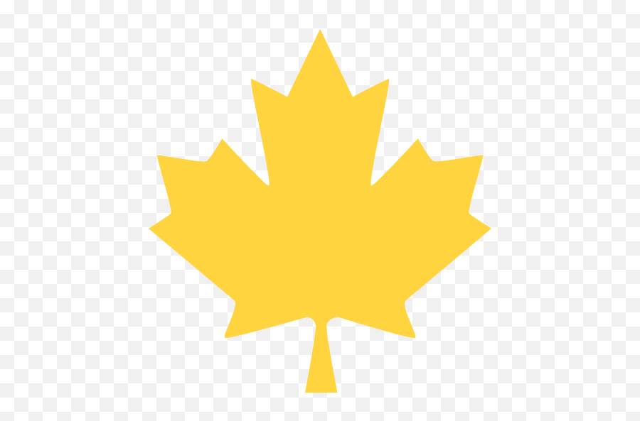 Maple Leaf Emoji For Facebook Email Sms - Yellow Maple Leaf Png,Maple Leaf Emoji