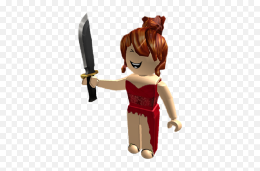 Red Dress Girl Game Roblox Black Laugh - Red Dress Girl Roblox Emoji,Girl In Red Dress Emoji