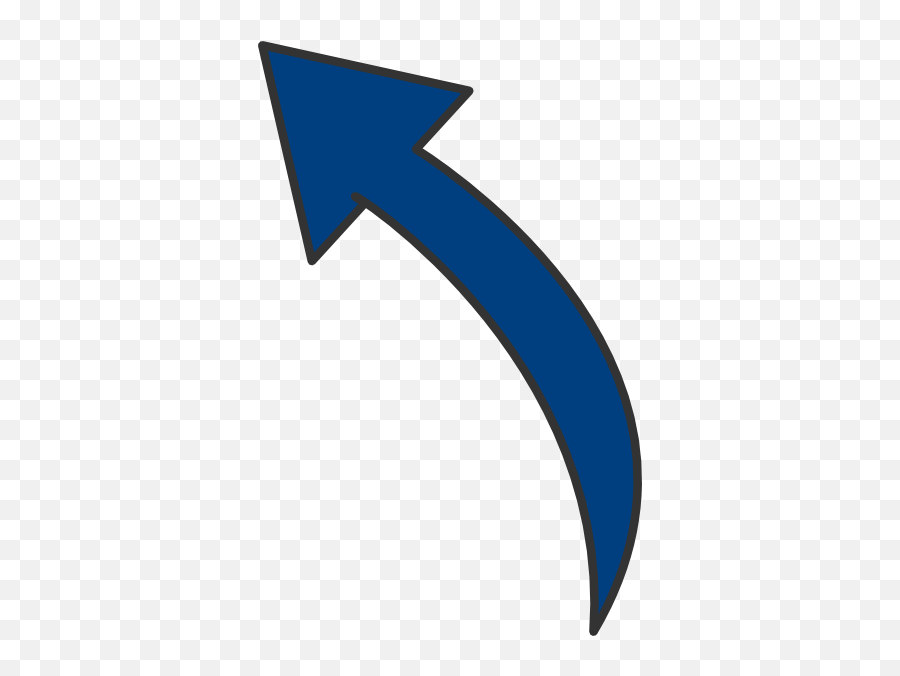 Clipart Of Arrows Pointing Left - Blue Curved Arrow Clipart Emoji,Left Arrow Emoji