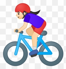 Light Skin Tone Emoji - Biking Emoji,Extreme Laughing Emoji