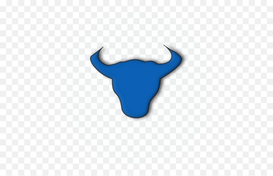 Bullish Vector Icon - Blue Bull Clipart Png Emoji,Start Emoji
