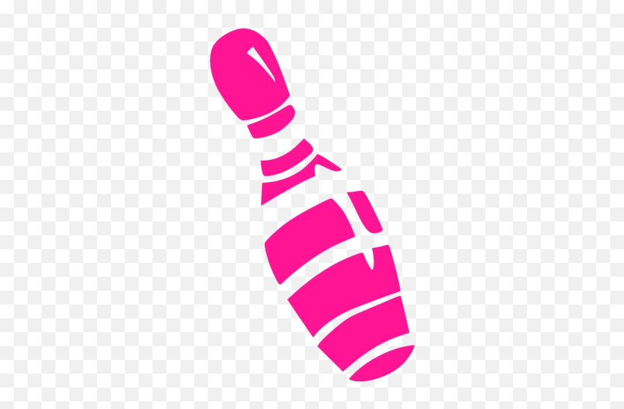 Deep Pink Bowling 2 Icon - Bowling Pins Pink Transparent Emoji,Bowling Emoticon