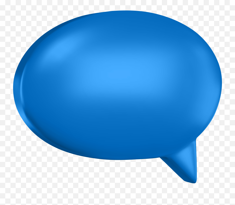 Blue Speech Bubble Clipart Emoji,Speech Balloon Emoji
