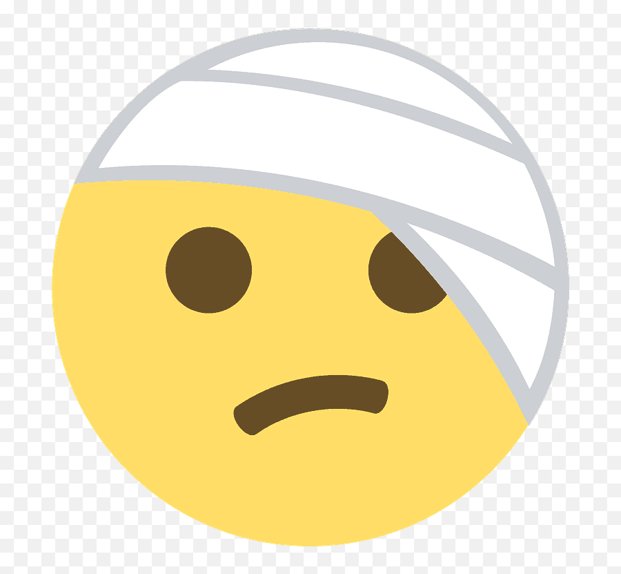 Face With Head - Head Bandage Clipart Emoji,Emoji With Blue Head