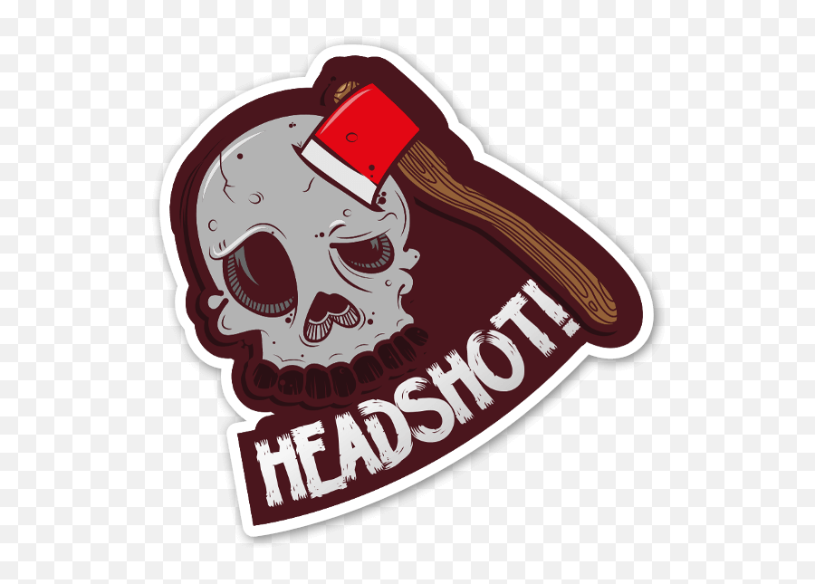 Caveira Stickers Headshot Sticker By Jeh 3 - Headshot Png Emoji,Headshot Emoji
