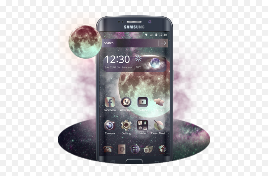 Moonlight Theme Huawei Samsung Lg Htc Sony U2013 Apps No - Iphone Emoji,Samsung Moon Emoji