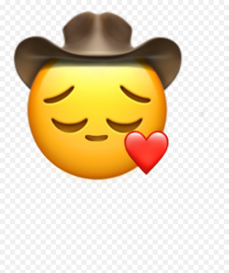 Emoji Cowboy Cowbowemoji Sticker - Sad Cowboy Emoji,Cowboy Emoji Meme