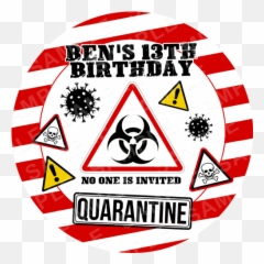 Edible Cake Toppers Ireland - Personalised Edible Image Cake Biohazard Sign Emoji,Facebook Cake Emoji