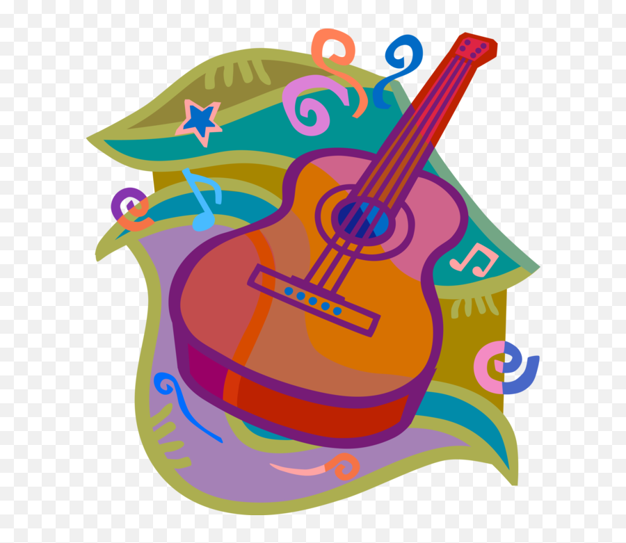 Acoustic Guitar Vector Png Clipart - Clipart Acoustic Guitar Vector Emoji,Acoustic Guitar Emoji