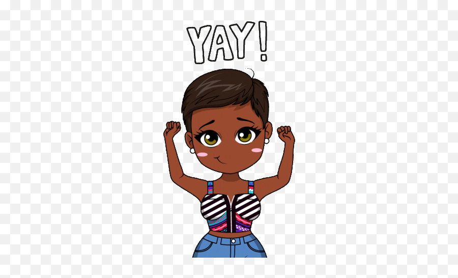 Happy African American Sticker - Oh So Paper Gif Emoji,Sassy Black Woman Emoji