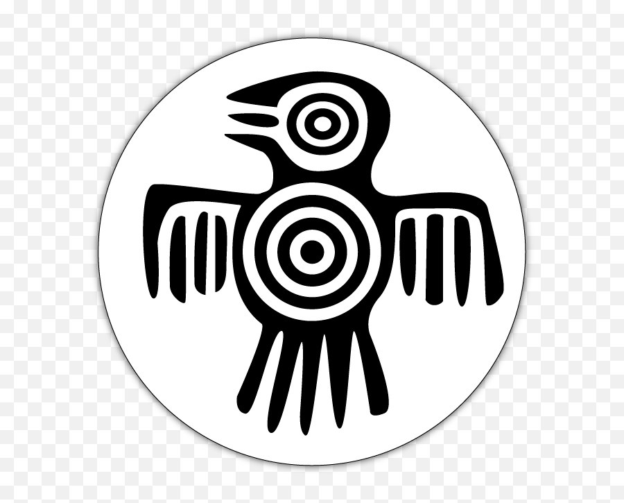 Bird Symbol Example Of Mystical Civilisation Signs - Native Native American Symbols Clipart Emoji,Native American Emoji Flag
