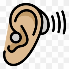 Ear with hearing aid emoji clipart Free download - Hearing Aid Clipatt