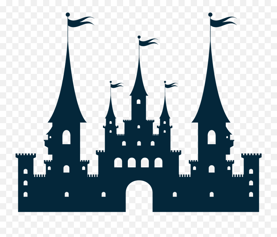 Castle Silhouette Clip Art - Castle Silhouette Png Emoji,Castle Book Emoji