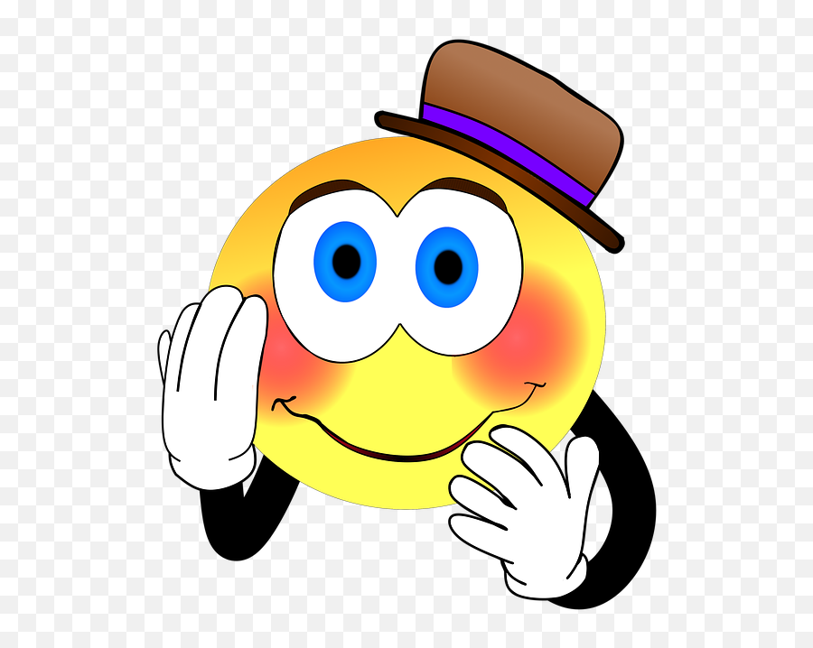 Clown Hat Smiley Embarrassed - Embarrassment Emoji,Blush Emoticon