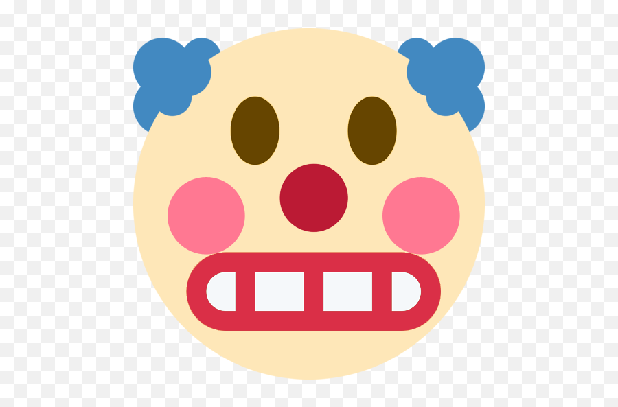 Clowngrimace - Pensive Clown Emoji,Grimacing Emoji