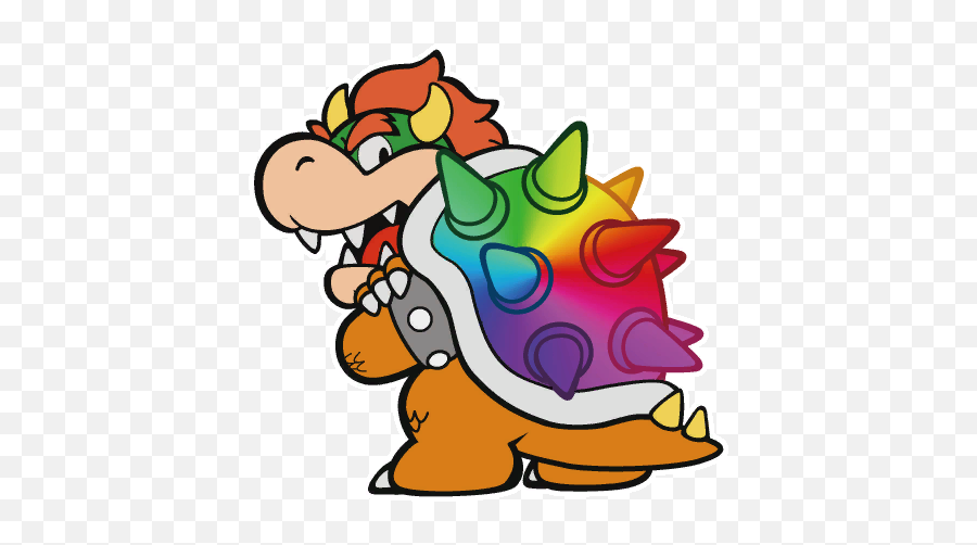 Gay Bowser - Bowser Paper Mario Color Splash Emoji,Bowser Emoji