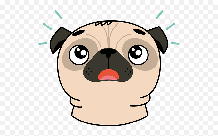 Clipart Happy Pug Clipart Happy Pug Transparent Free For - Pug Emoji,Pug Emoji