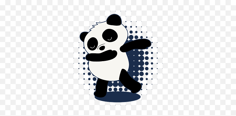 Dabbing Panda Bear Cute Dab Dance - Cartoon Emoji,Dab Emoji Pillow