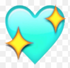 Teal Emoji Emojis Emojiedit Aesthetic - Transparent Green Heart Emoji,Sparkle Emoji