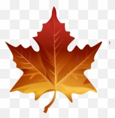 Free Emoji Clipart Autumn Pictures - Maple Leaf