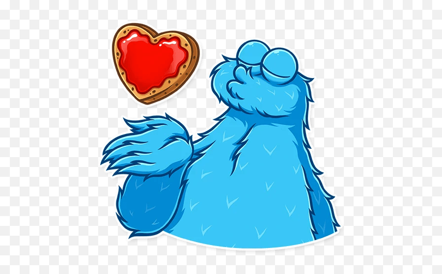 Cookie Monster - Telegram Sticker Telegram Stickers Cookie Monster Telegram Emoji,Cookie Monster Emoji