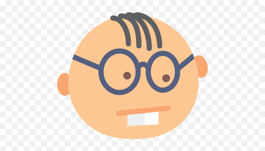 Freak Geek Interface Nerd Emoticon Glasses Icon - Geek Avatar Emoji,Glasses Emoticon