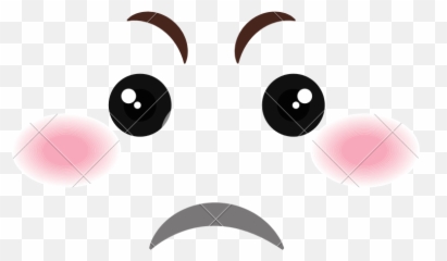 Kawaii sad face png Picture 1911571 kawaii - Smiley Emoji