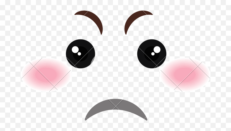 Kawaii Sad Face Png Picture 1911571 Kawaii Sad Face Png - Smiley Emoji,Emoticones Kawaii