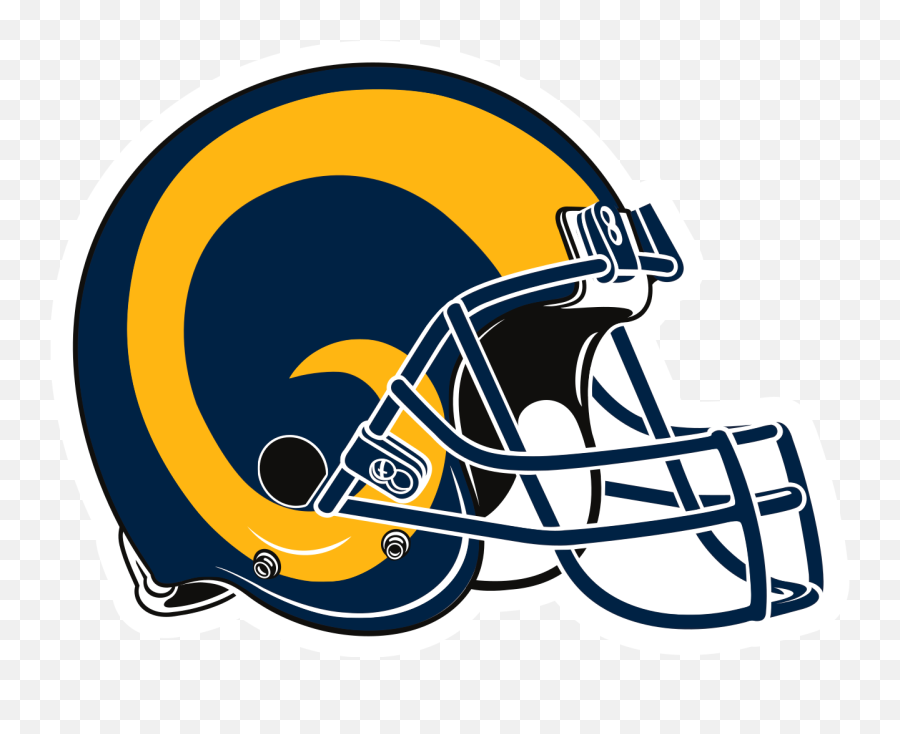 Rams Helmet Clipart - Los Angeles Rams Helmet Logo Emoji,Rams Emoji