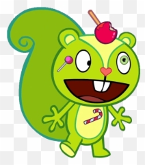 Nutty - Characters Happy Tree Friends Emoji,Shifty Eyes Emoticon