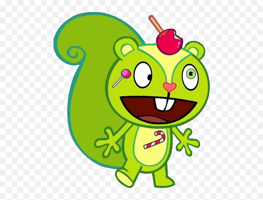 Nutty - Characters Happy Tree Friends Emoji,Shifty Eyes Emoticon
