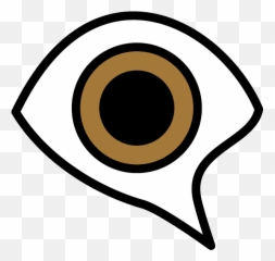 Eye in speech bubble emoji clipart Free download - Circle