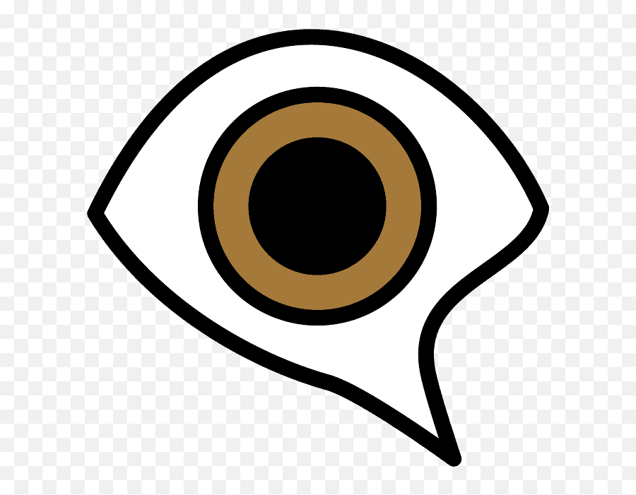 Eye In Speech Bubble Emoji Clipart Free Download - Circle,Speech Balloon Emoji