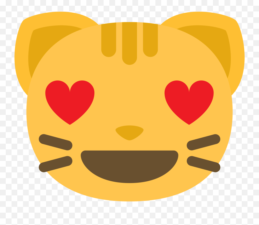 Free Emoji Cat Face Love Png With - Gatos Emoji,Cat With Heart Emoji