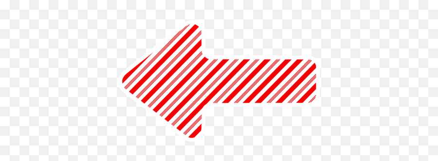 Candy Cane Striped Holiday Christmas - Christmas Candy Cane Arrow Emoji,Swipe Emoji