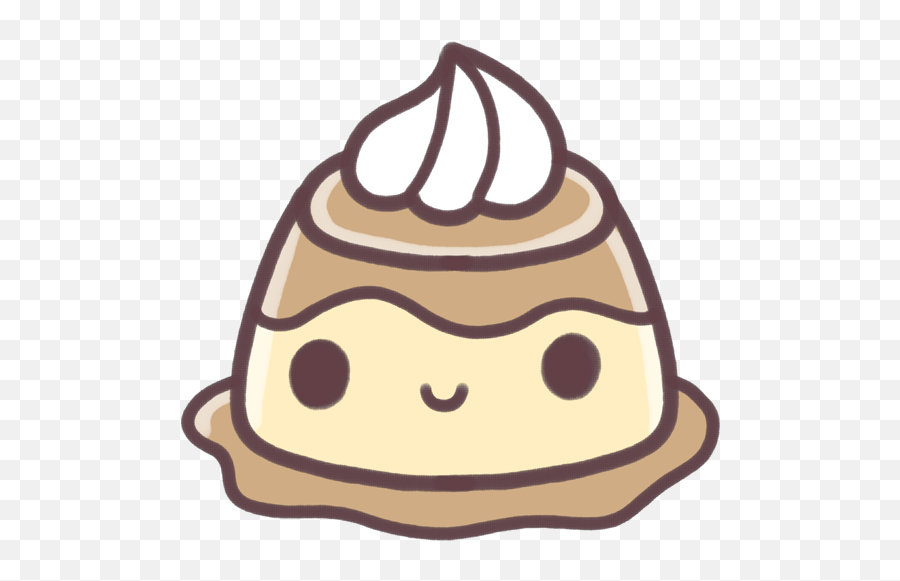 Free Cute Goodies - Kawaii Food Png Emoji,Flan Emoji