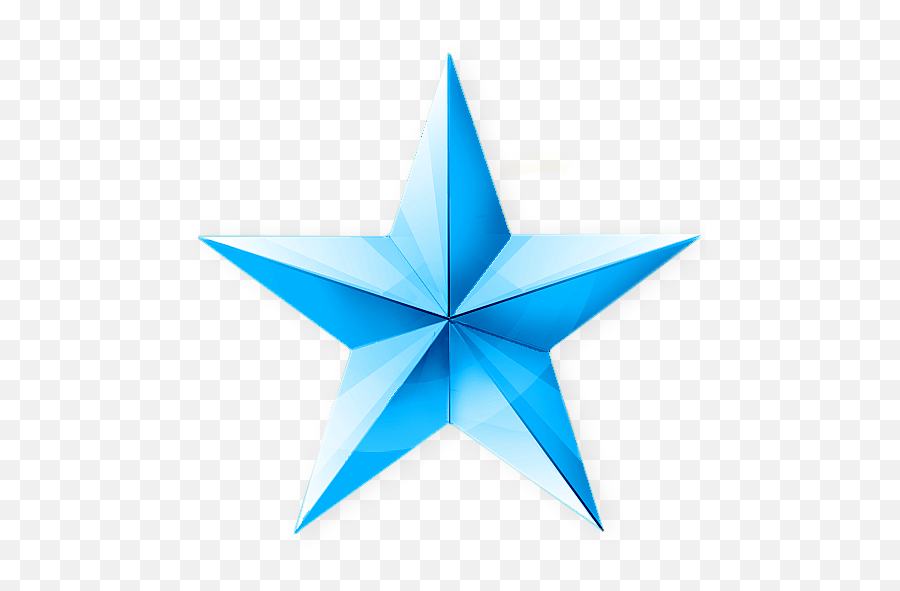 Blue Sky Star 3d Png Clipart Image Icon - Sky Blue Star Png Emoji,Blue Star Emoji