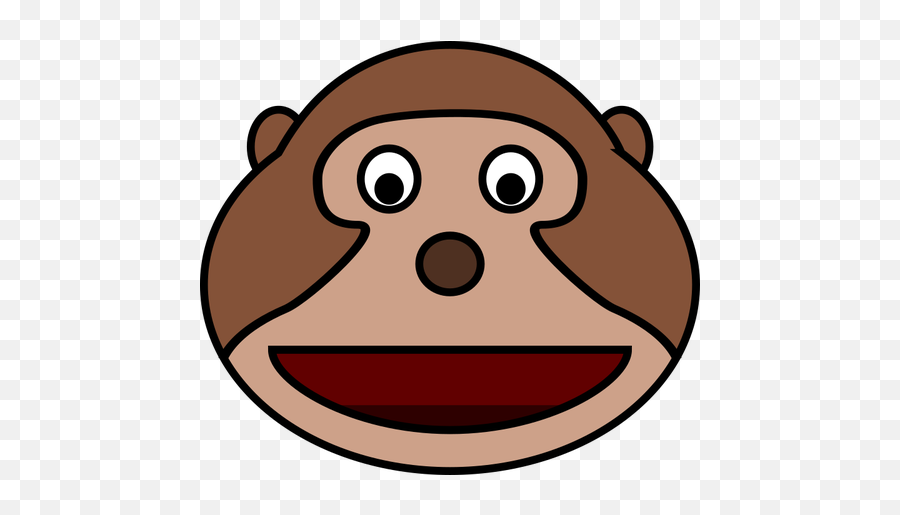 Ape Wajah - Monkey With Mouth Open Clipart Emoji,Ape Emoji
