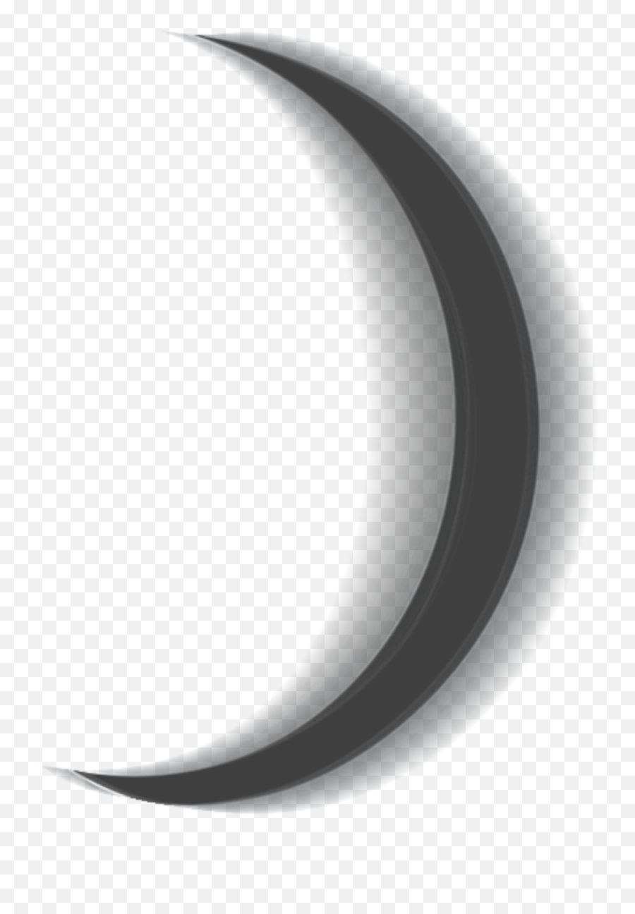 Half Moon Halfmoon Black - Moon Emoji,Black Crescent Moon Emoji