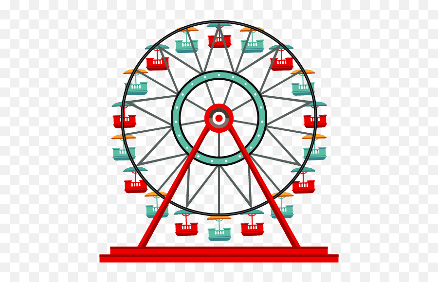 Ferris Wheel Clipart Transparent Background - Transparent Background Ferris Wheel Gif Emoji,Ferris Wheel Emoji