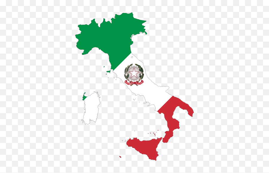 Italian Map With Flag - Italy Map Flag Emoji,Cuban Flag Emoji
