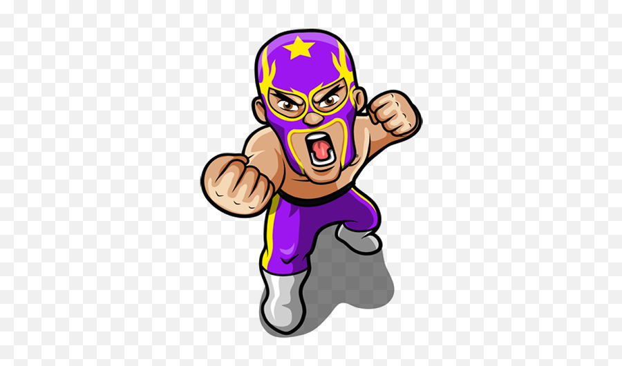 Wrestler Punch Wrestling 1 - Cartoon Emoji,Wrestler Emoji