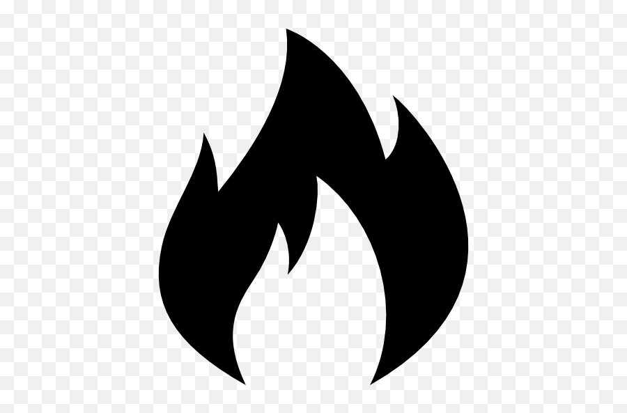 Fire Flaming Outline Icons - Flame Icon Free Emoji,Flames Emoji
