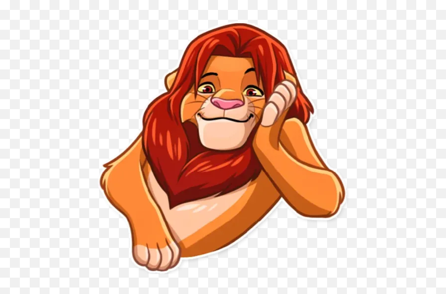 Grrr Simba - Sticker Emoji,Grrr Emoji