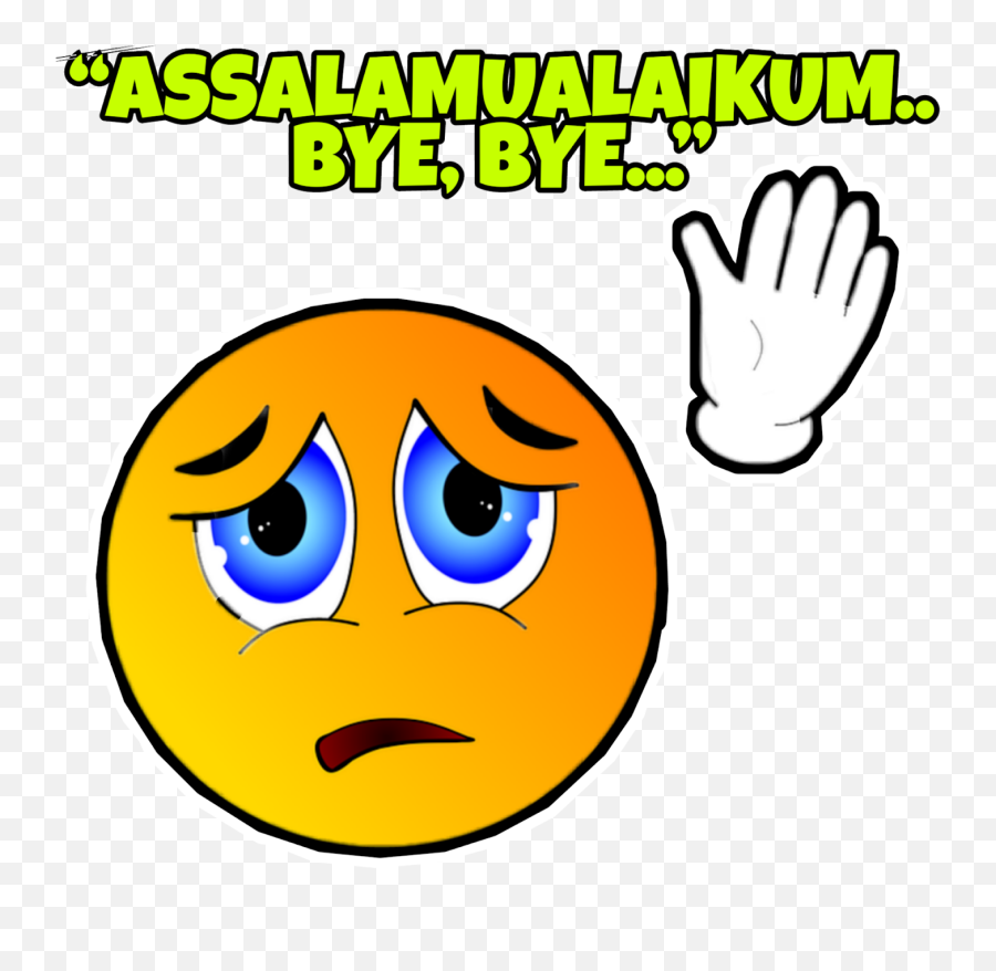 Whatsapp Stickers Gambar Emoji File Png - Sembang Pacak Whatsapp Sticker Assalamualaikum,Bye Bye Emoji