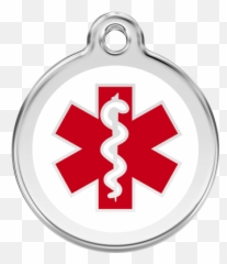 Red Dingo Enamel Tag Medical Alert - Id Large Emoji