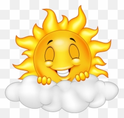Pin - Soleil Et Nuage Dessin Emoji,Alien Picture Frame Emoji