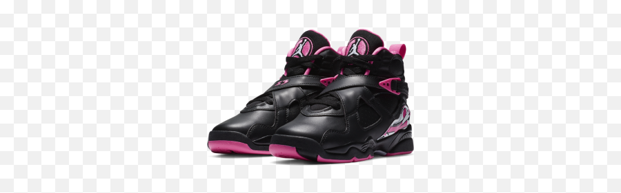 Footwear - Pink And Black Jordan 8 Emoji,Kids Emoji Shoes