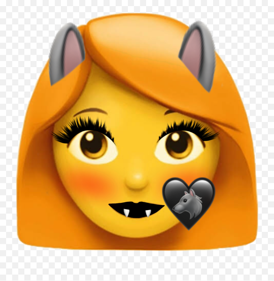 Sticker - Happy Emoji,Emoji Wolf