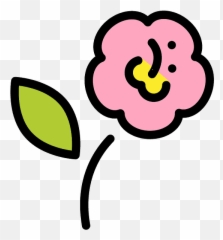 Hibiscus Emoji Clipart - Art